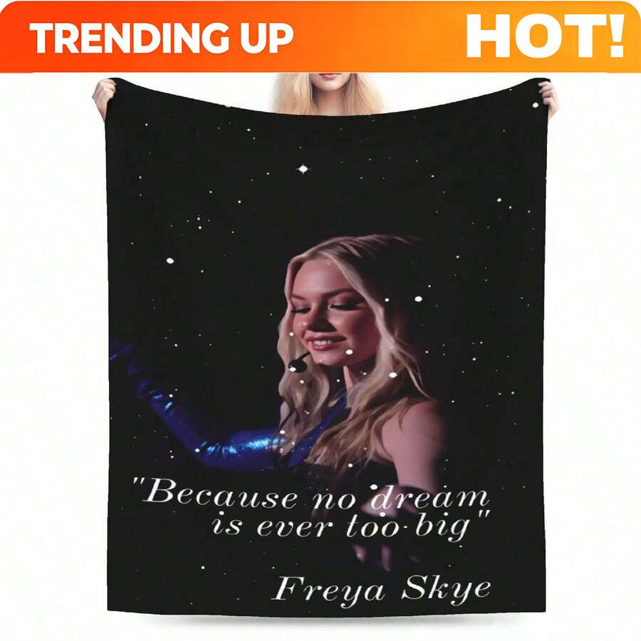 Home Office British - Customize Freya Skye Blanket Soft Cozy