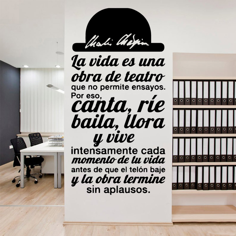 Home Office Programmer - 1 pc Spanish Motivational texts Waterproof
