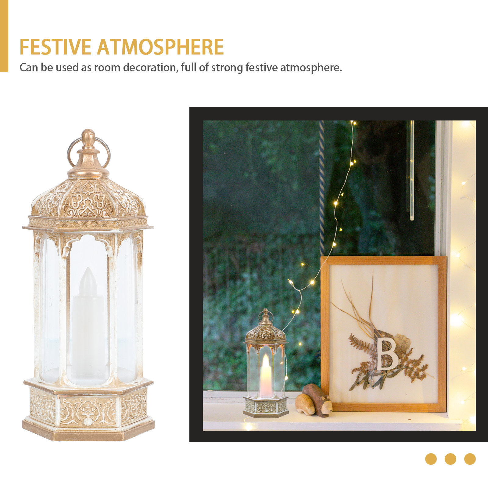 Ramadan LED Lantern Decor Musl - Home Office Lamp ulasan dan harga
