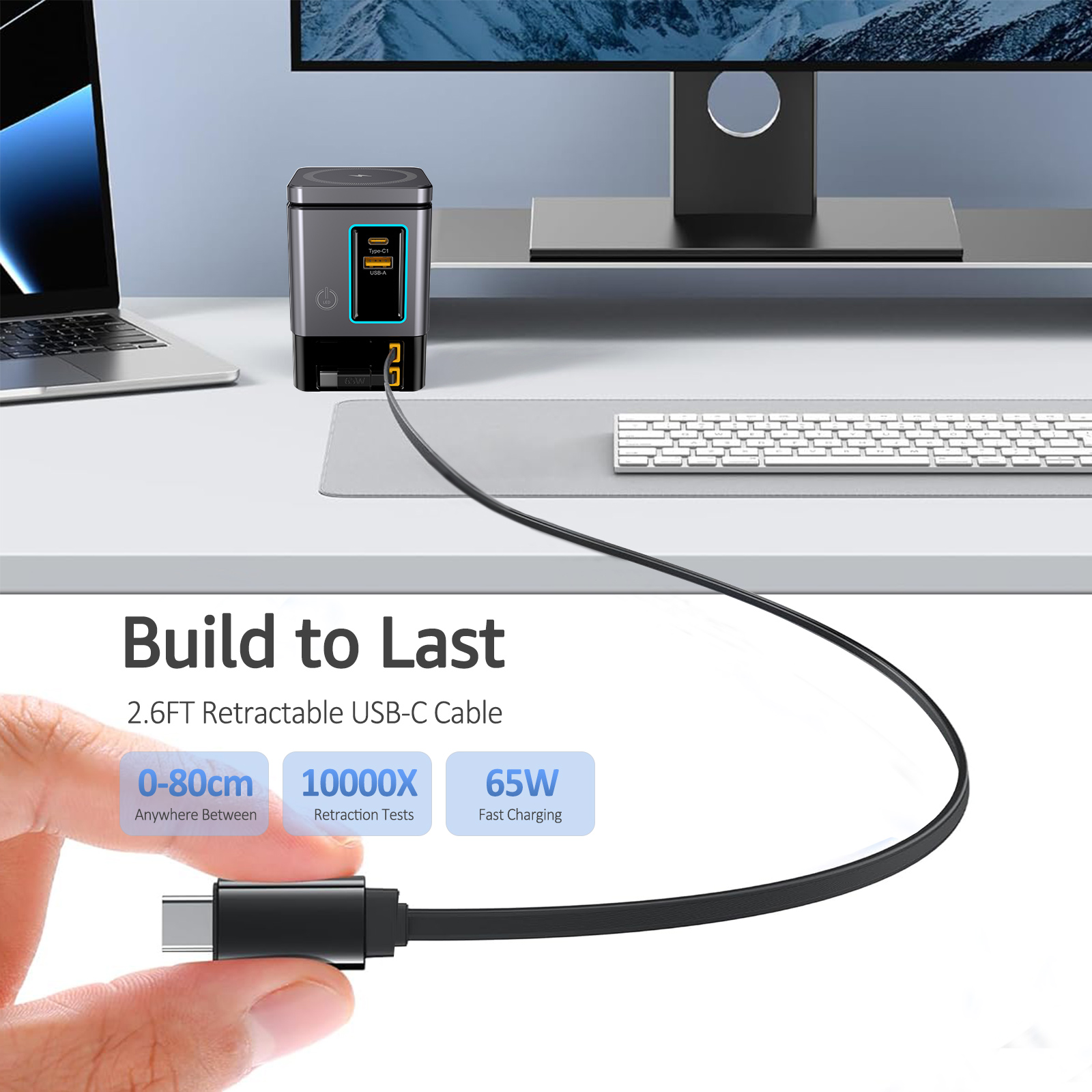 GaN 6 in 1 105W Magnetic Wirel - Desk Charging Station ulasan dan harga