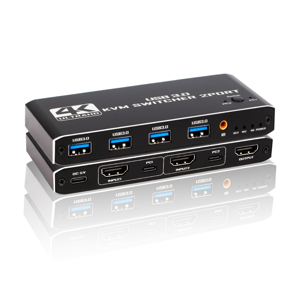 Universal 2 In 1 HDMI KVM Swit - Home Office Kvm Switch ulasan dan harga