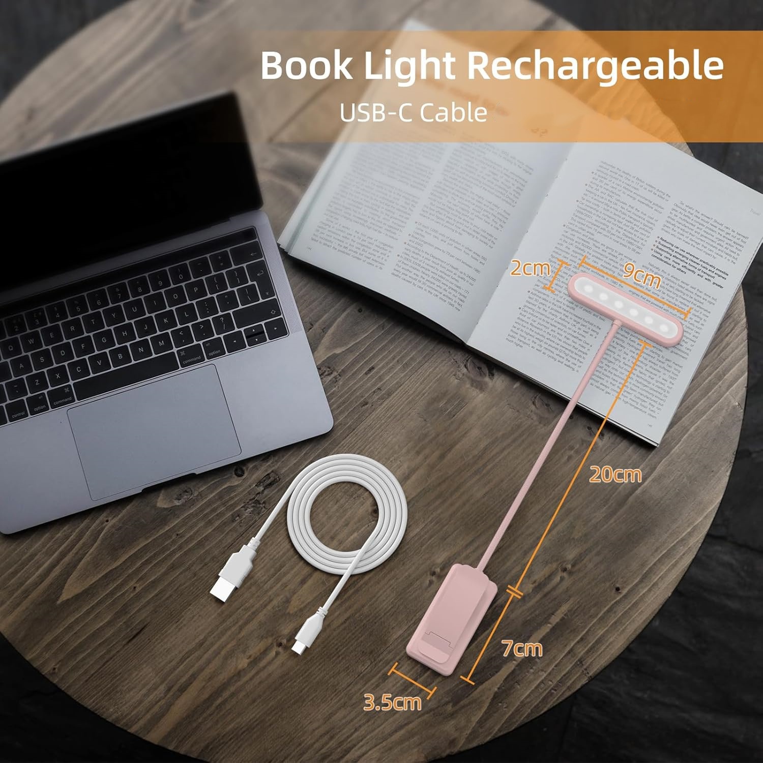 Reading Lamp Book Clamp Black/ - Home Office Lamp ulasan dan harga