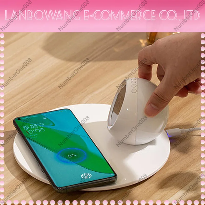 Wireless Charger Night Light,  - Desk Charging Station ulasan dan harga