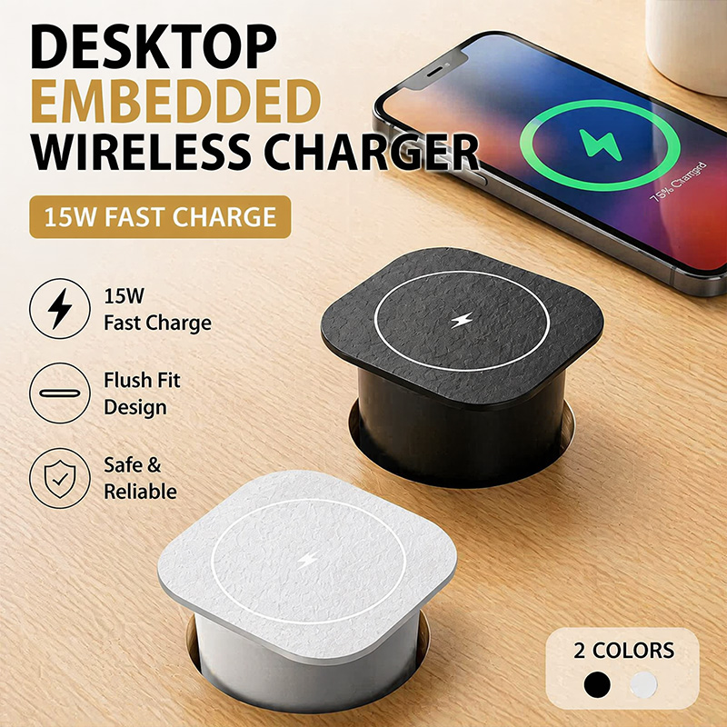Embedded Desk Wireless Charger - Desk Charging Station ulasan dan harga