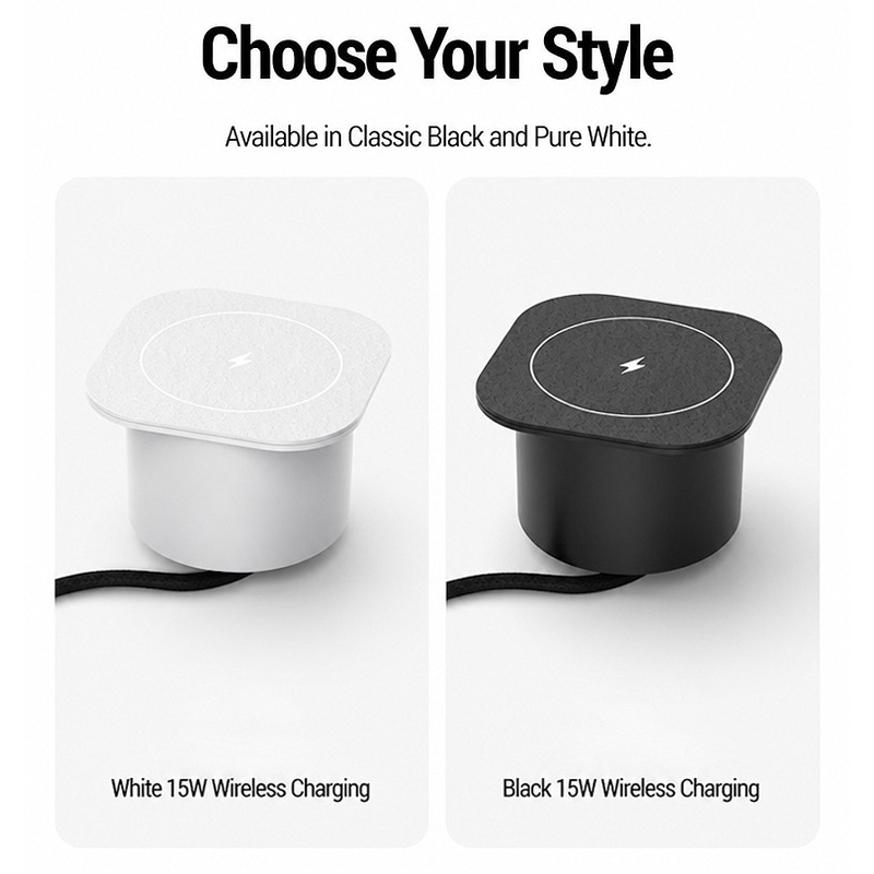 Embedded Desk Wireless Charger - Desk Charging Station ulasan dan harga