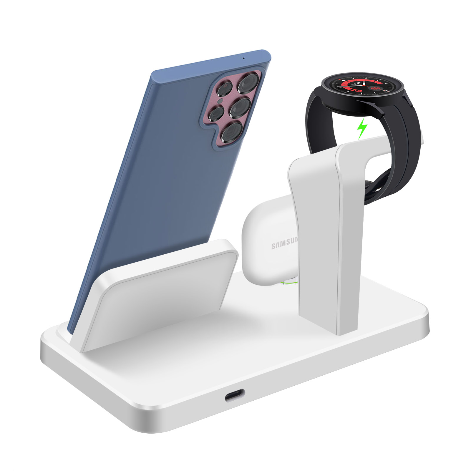 Desk 3 in 1 Type C Port Wirele - Desk Charging Station ulasan dan harga