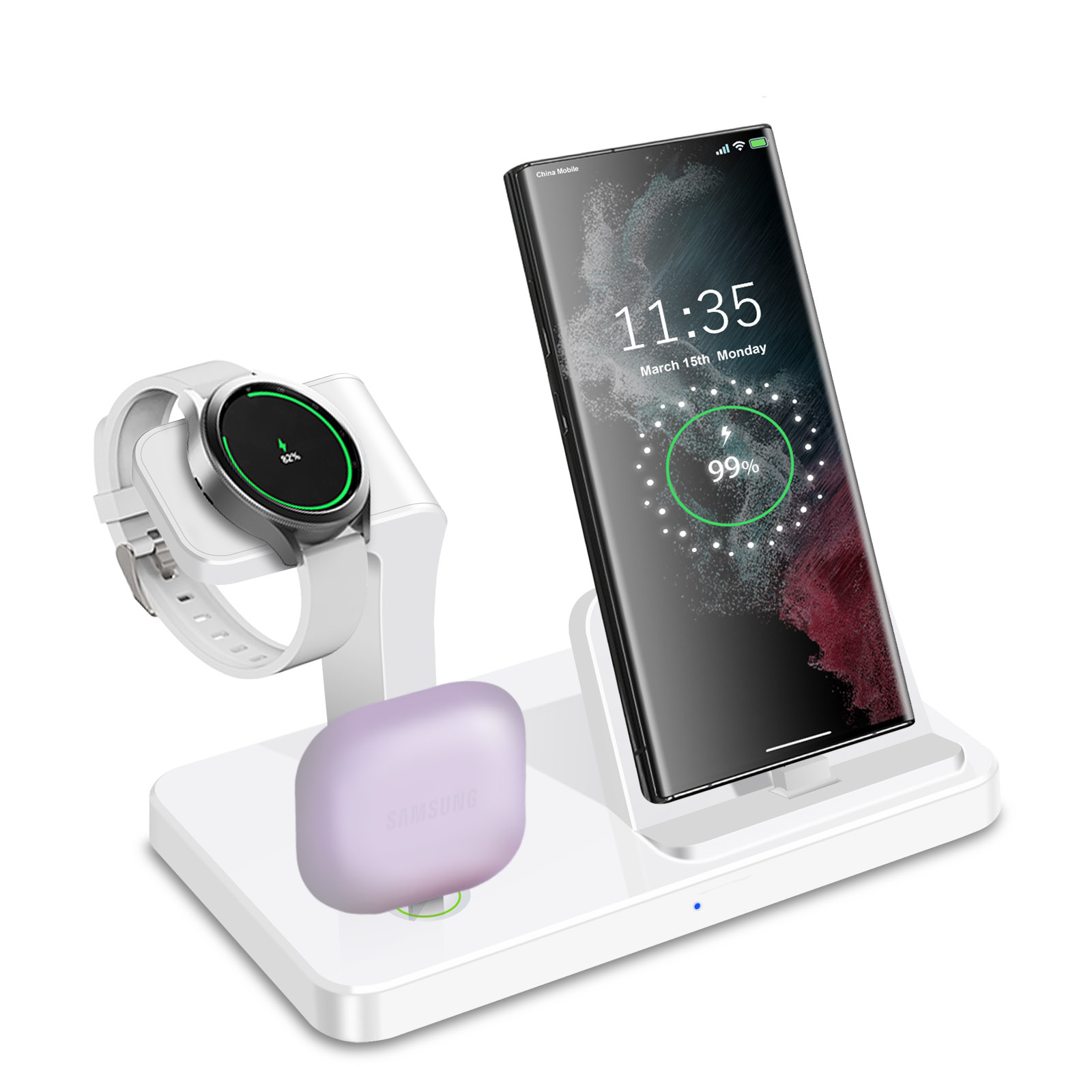 Desk 3 in 1 Type C Port Wirele - Desk Charging Station ulasan dan harga