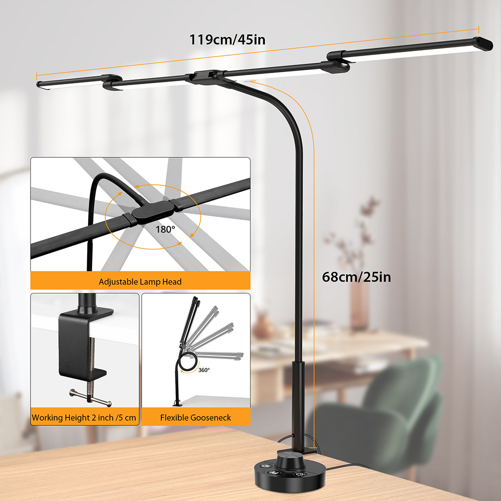 Led Desk Lamp with Clamp Archi - Home Office Programmer ulasan dan harga
