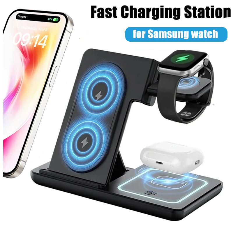 3 in 1 Foldable Wireless Charg - Desk Charging Station ulasan dan harga