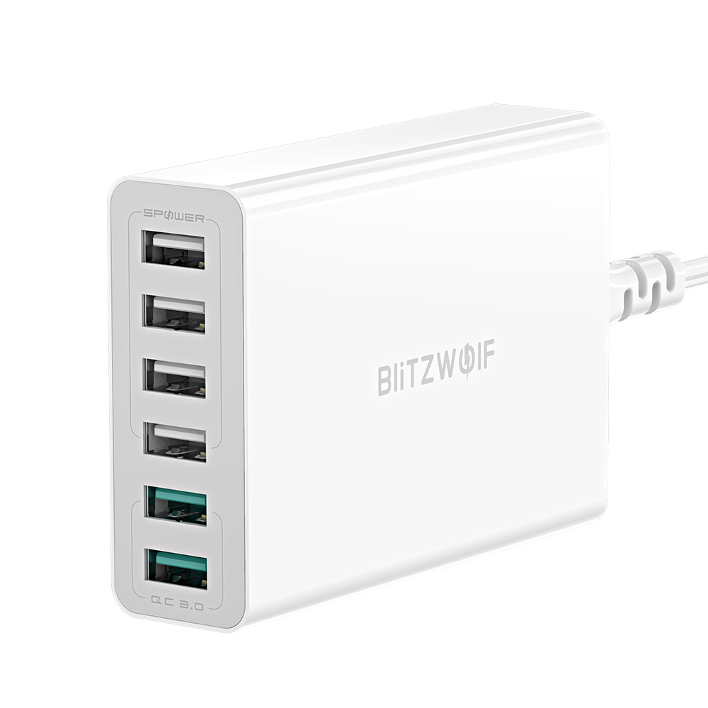 BlitzWolf BW-S15 60W 6-Ports U - Desk Charging Station ulasan dan harga