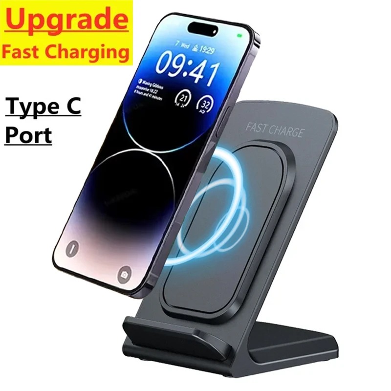 Wireless Charger Stand Desktop - Desk Charging Station ulasan dan harga
