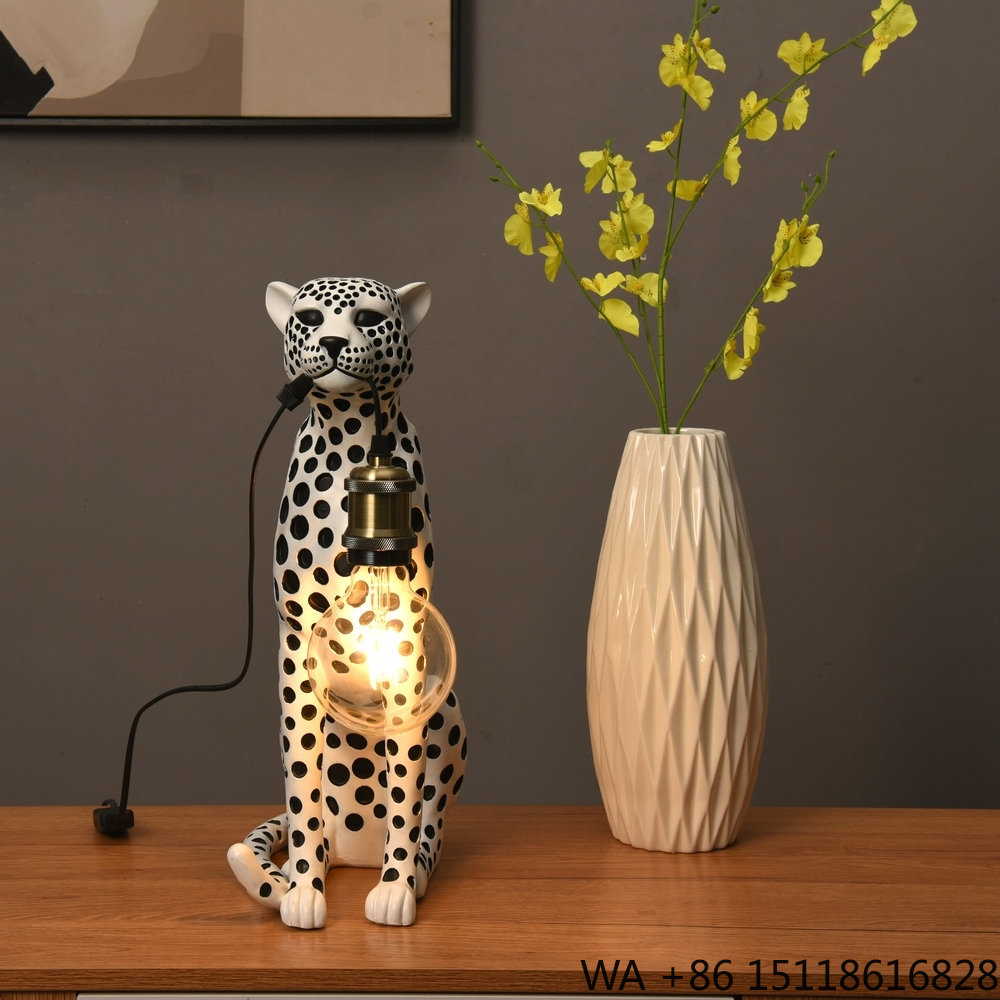 Modern Art Animal Leopard Resi - Home Office Lamp ulasan dan harga