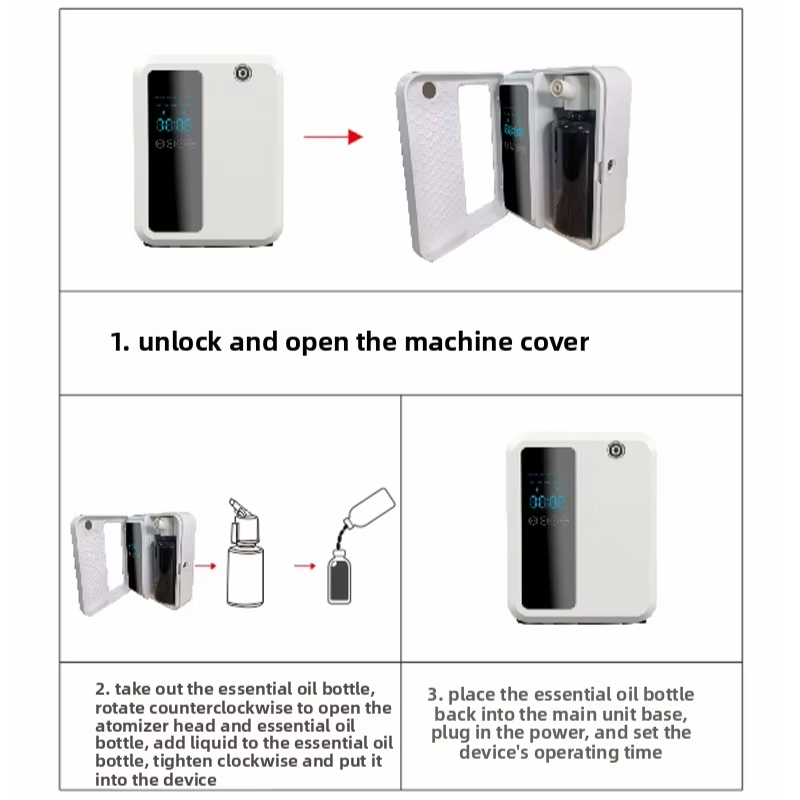 500ml Smart Aroma Diffuser wit - Home Office Programmer ulasan dan harga