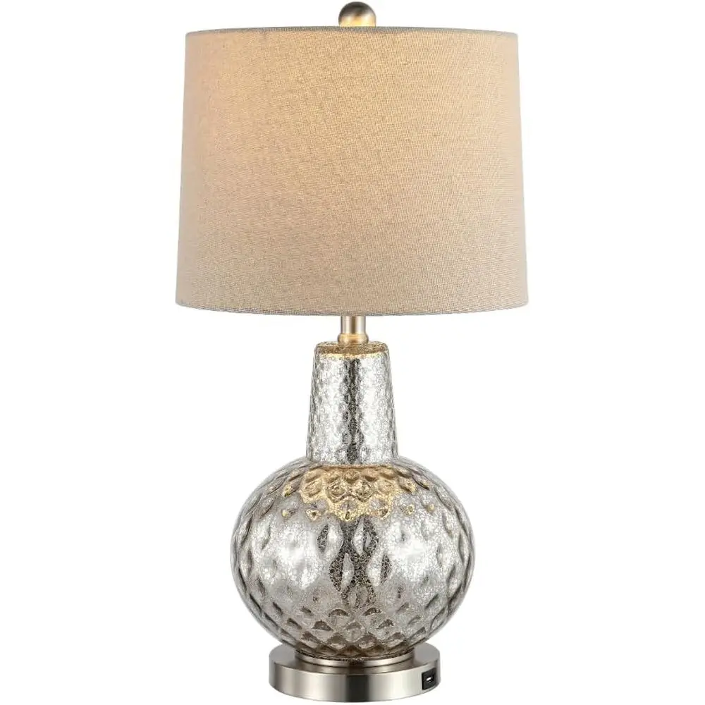 24-inch Silver/Ivory Shade LED - Home Office Lamp ulasan dan harga