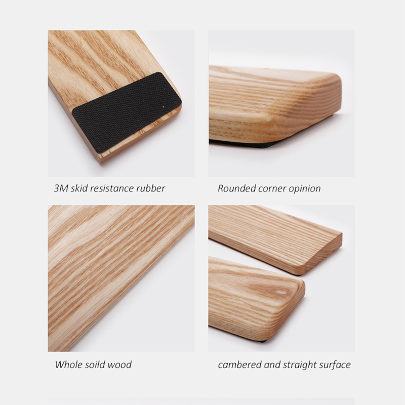 Kashcy solid Ashtree wooden pa - Wrist Rest Pad ulasan dan harga